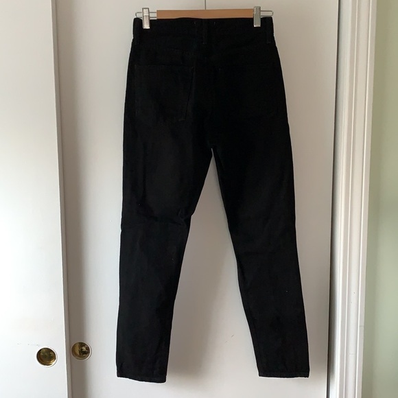 Agolde Jamie High Waist Classic Black Jeans 24 - Picture 8 of 12